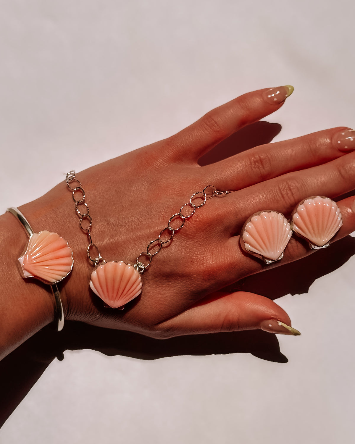 Gulfport Pink Conch Shell Necklace - Wooten's