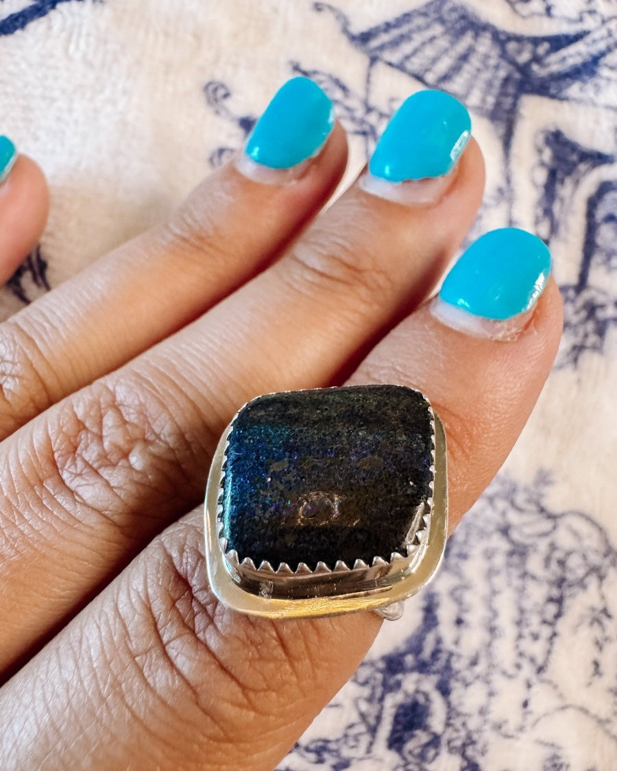Gunter Labradorite Ring - ring - Horseshoe J & Co.
