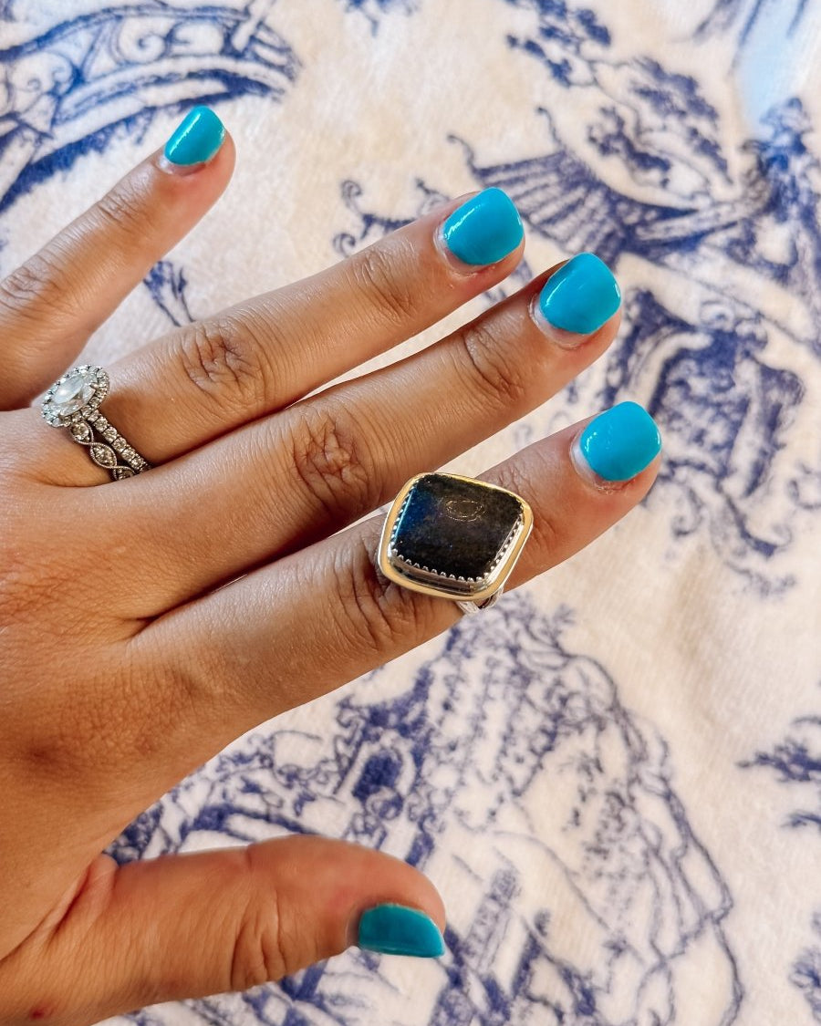 Gunter Labradorite Ring - ring - Horseshoe J & Co.