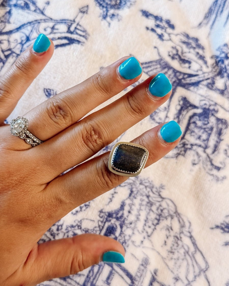 Gunter Labradorite Ring - ring - Horseshoe J & Co.
