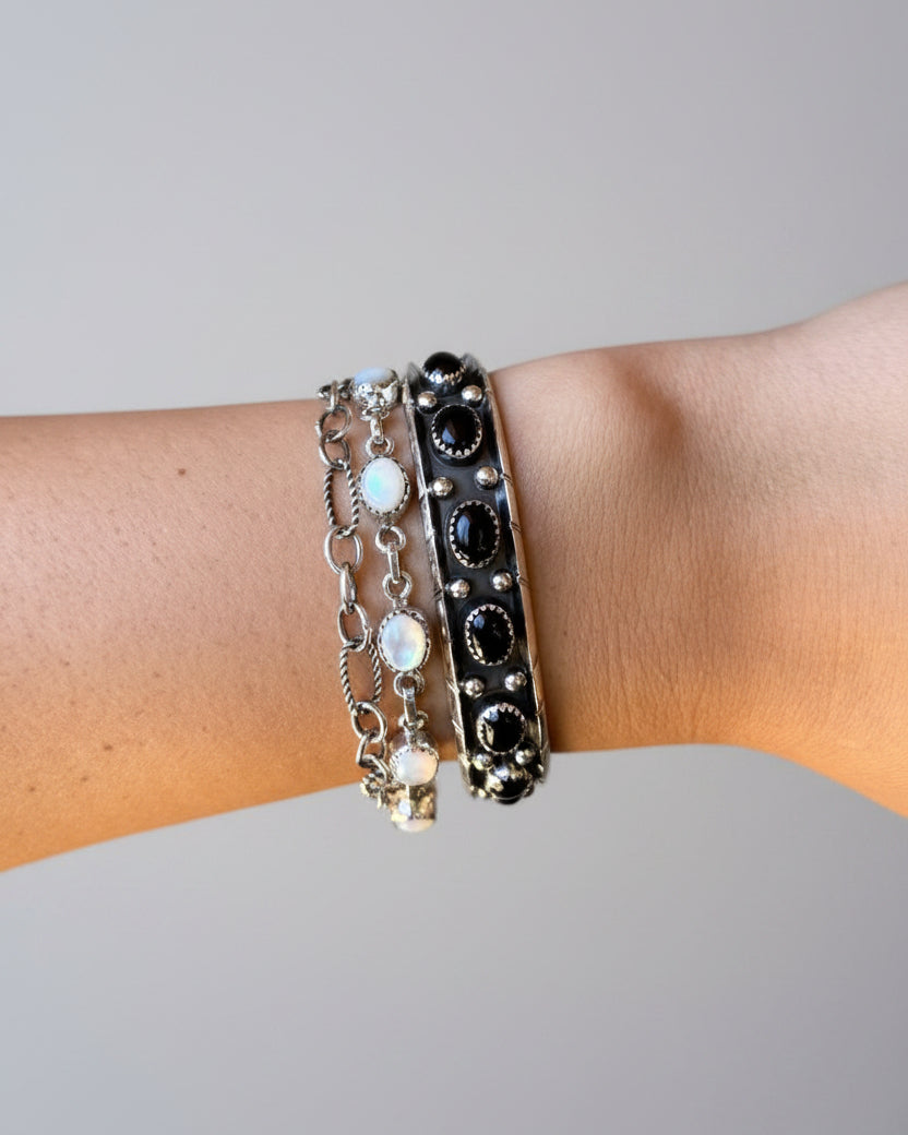Hallsville Black Onyx Cuff Bracelet - Wooten's