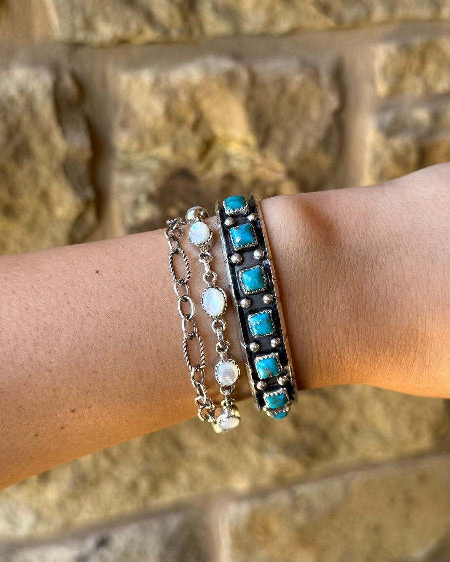 Hallsville Turquoise Cuff Bracelet - Horseshoe J & Co.