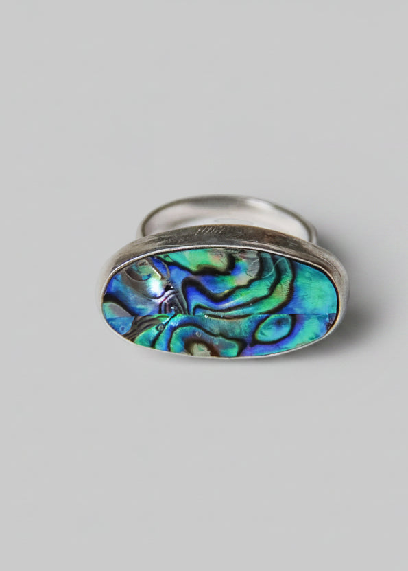 Hampton Horizontal Abalone Ring - Wooten's