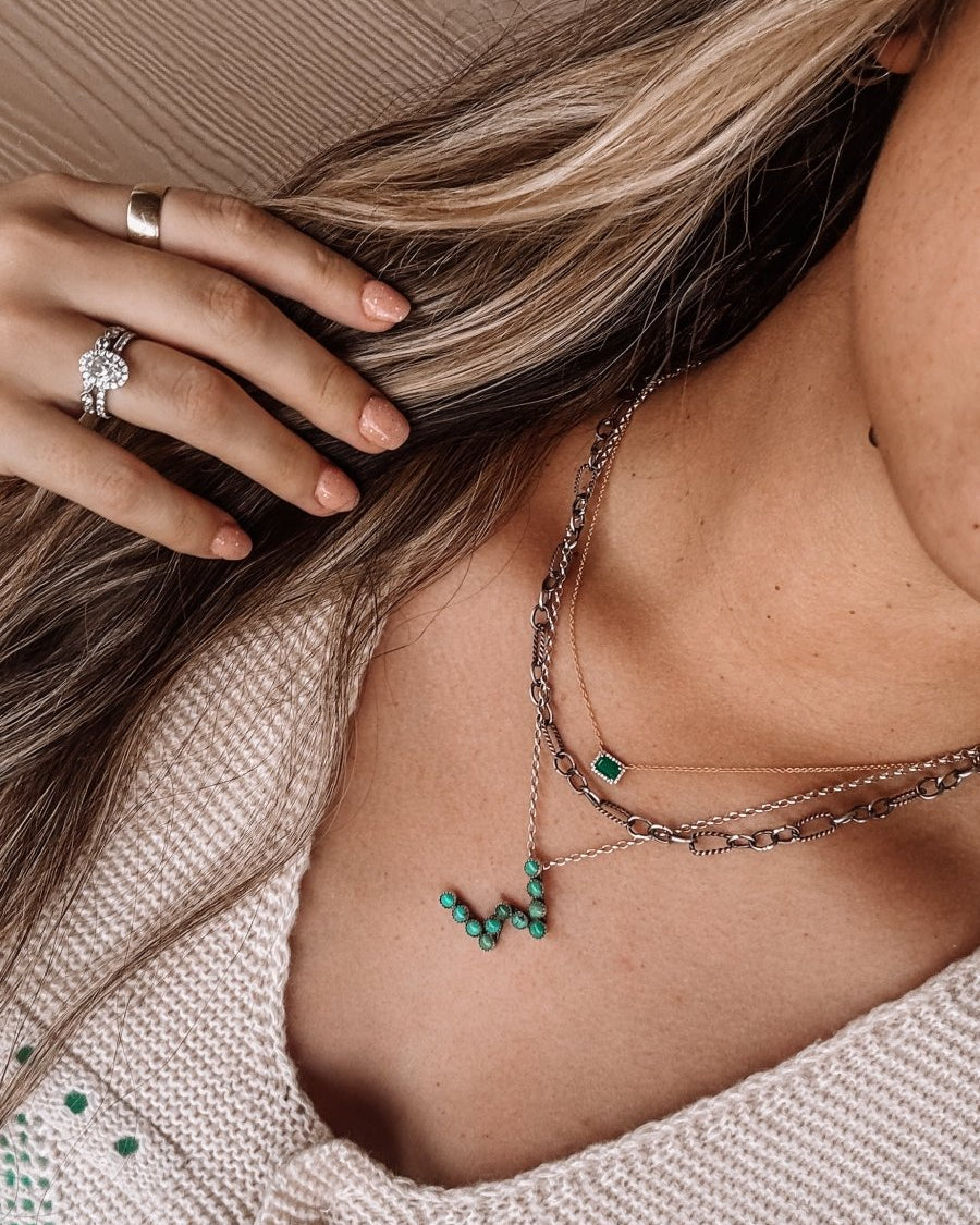 Hardin Silver Chain Necklace - Horseshoe J & Co.
