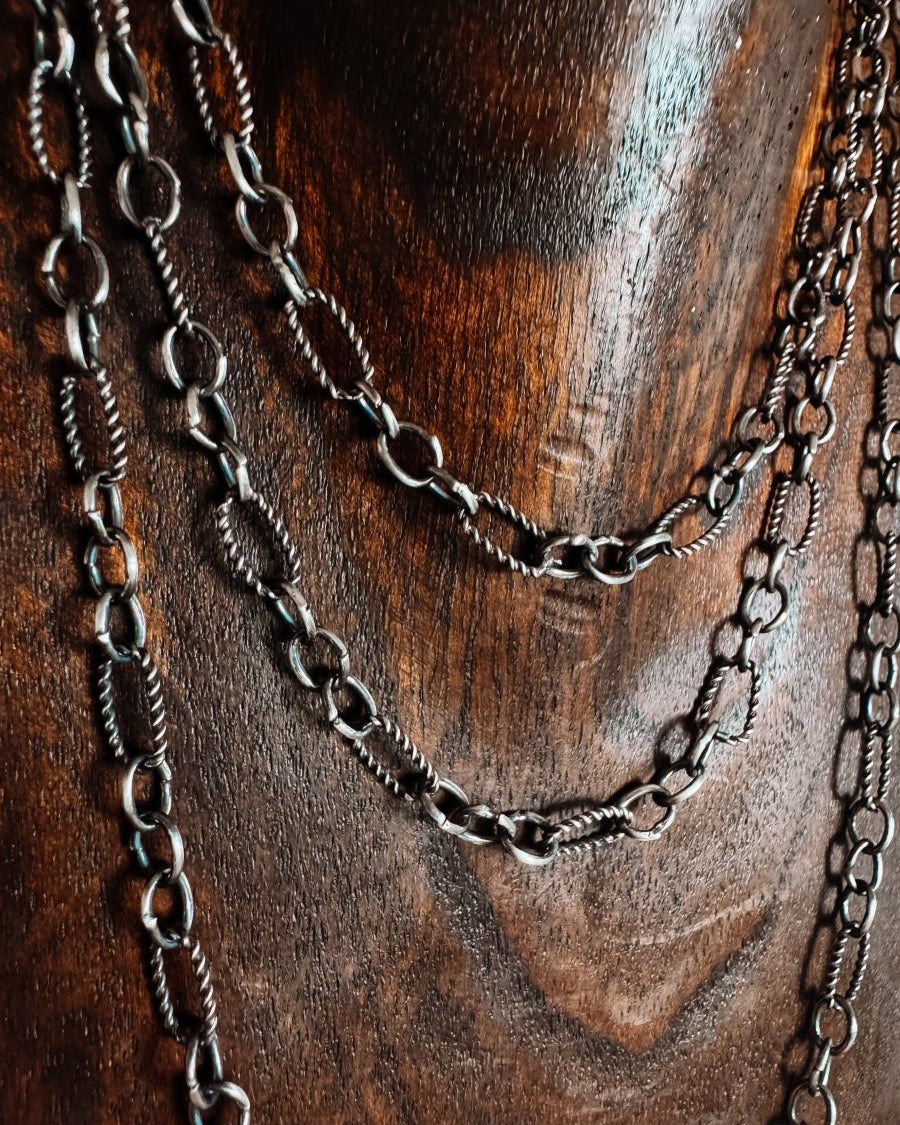 Hardin Silver Chain Necklace - Horseshoe J & Co.