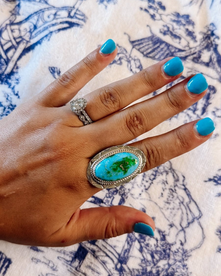Harper Sierra Bella Turquoise Ring - ring - Horseshoe J & Co.