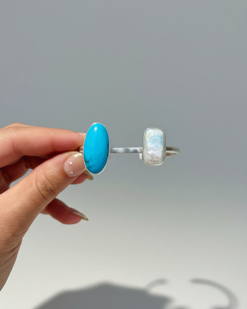Havana Freshwater Pearl and Turquoise Bracelet - Wooten's