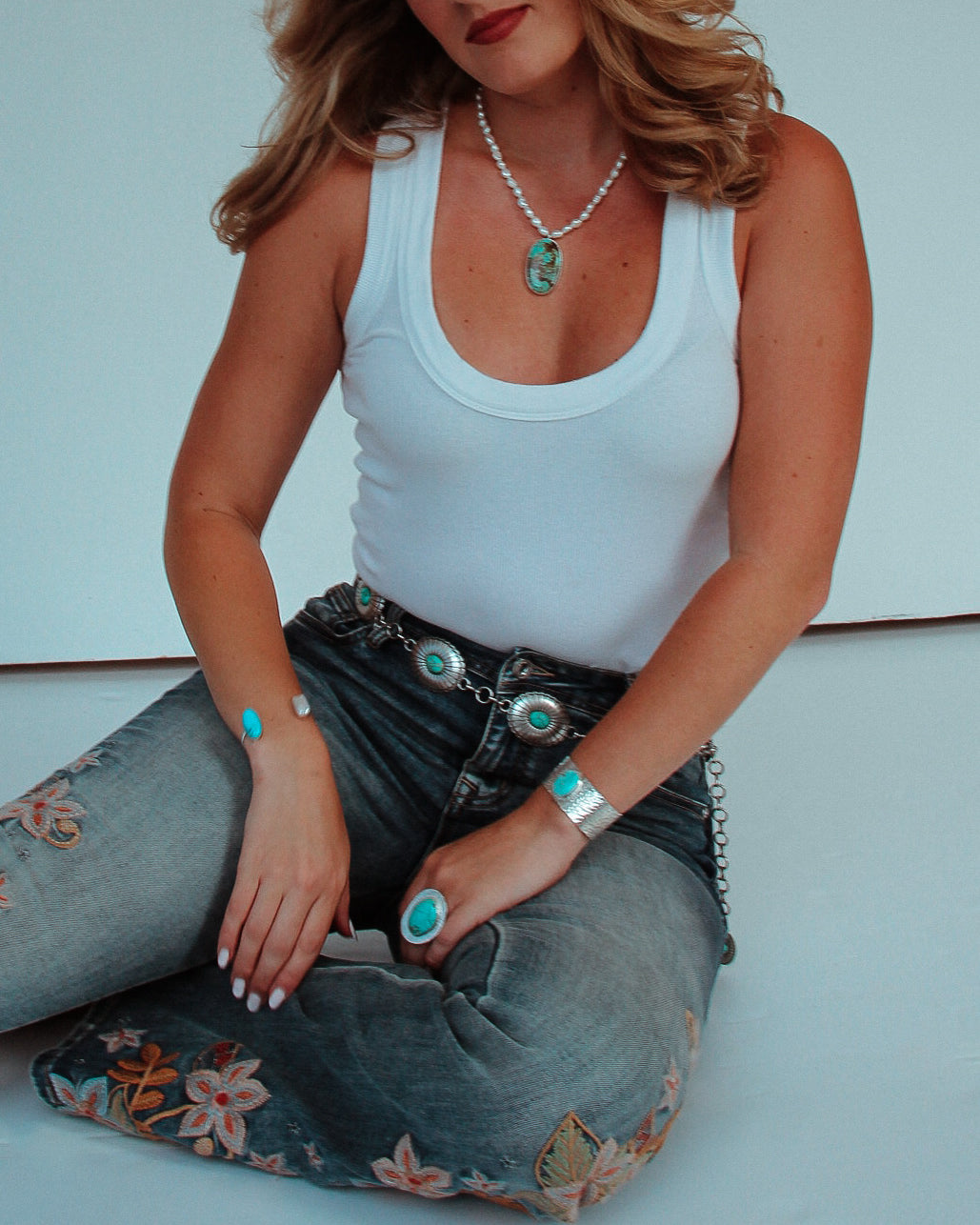 Havana Freshwater Pearl and Turquoise Bracelet - Wooten's