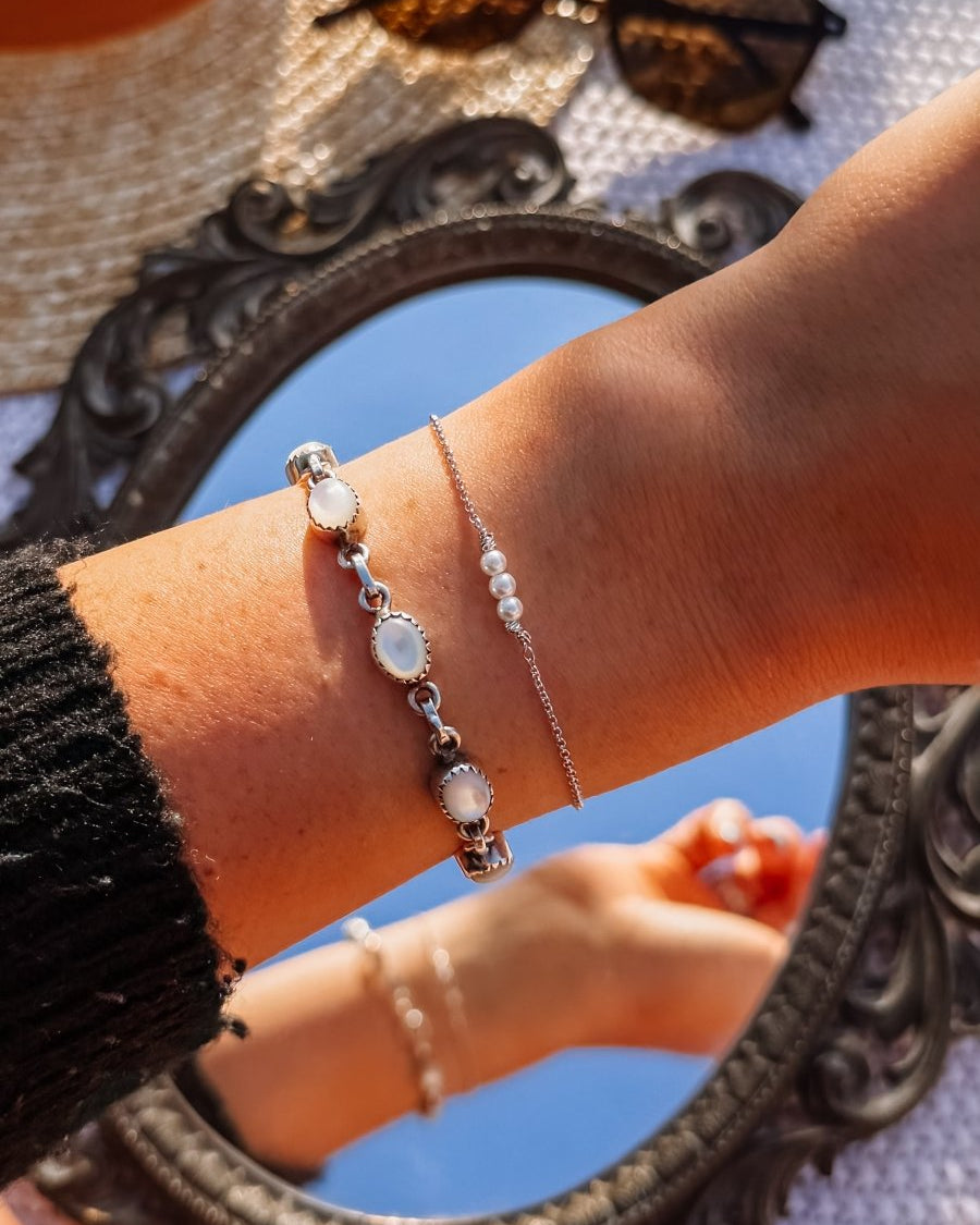 Helena 3 Pearl Bracelet - Wooten's