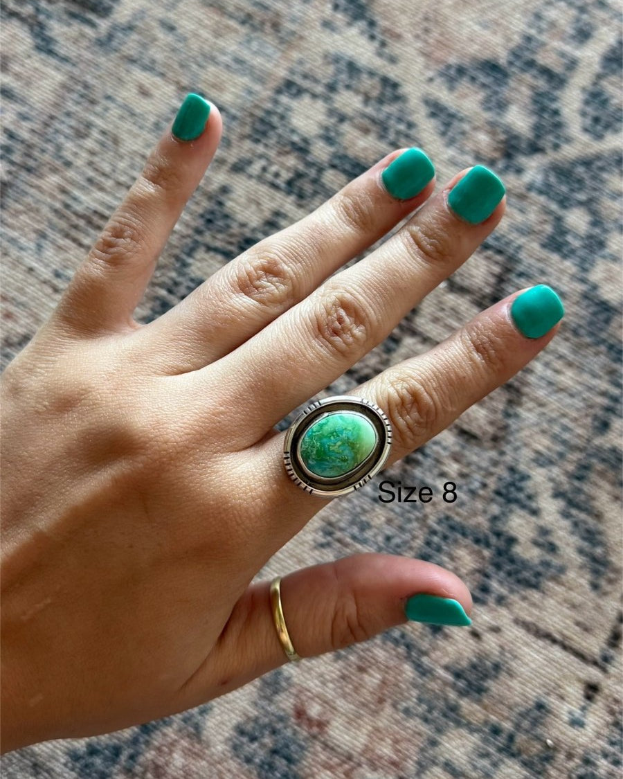 Hey Good Lookin' Turquoise Ring - Horseshoe J & Co.