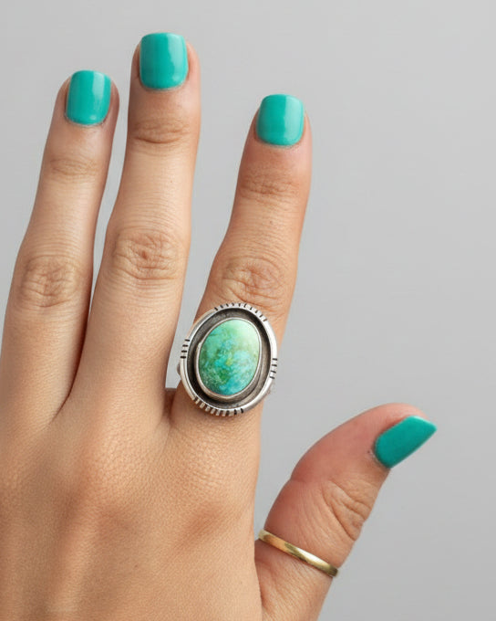 Hey Good Lookin' Turquoise Ring - Horseshoe J & Co.