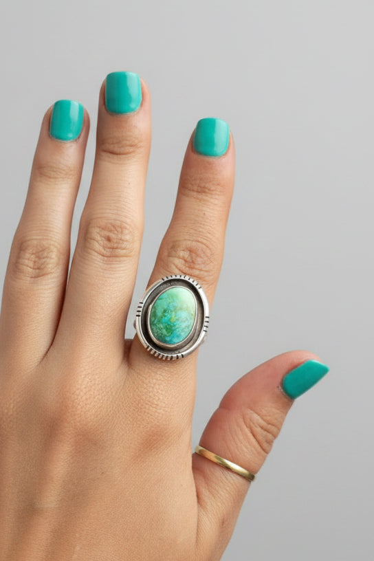 Hey Good Lookin' Turquoise Ring - Horseshoe J & Co.