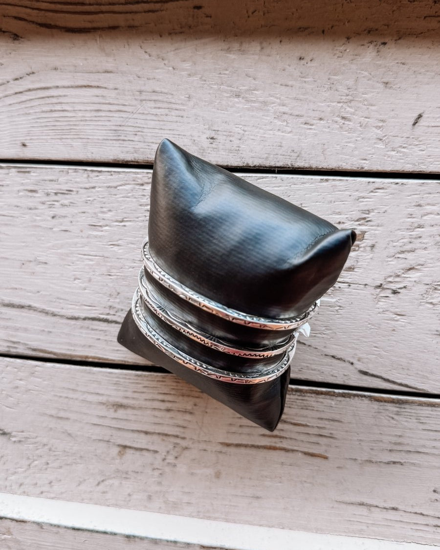 I Walk The Line Stamped Cuff Bracelet - Horseshoe J & Co.