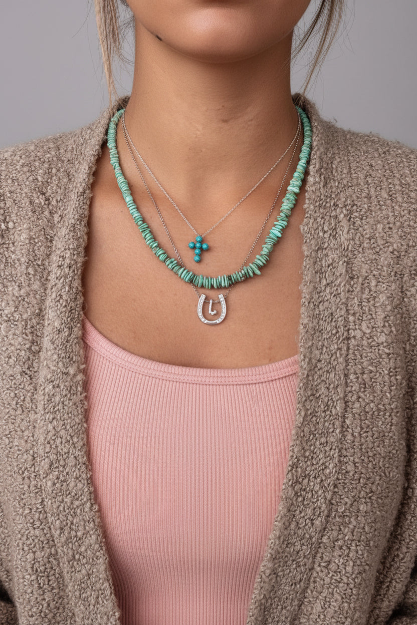 Jig Is Up Turquoise Necklace - Wooten's