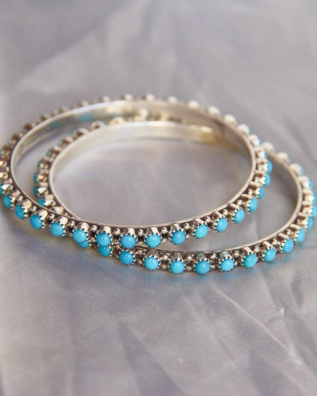 Junction Turquoise Bangle Bracelet - Horseshoe J & Co.