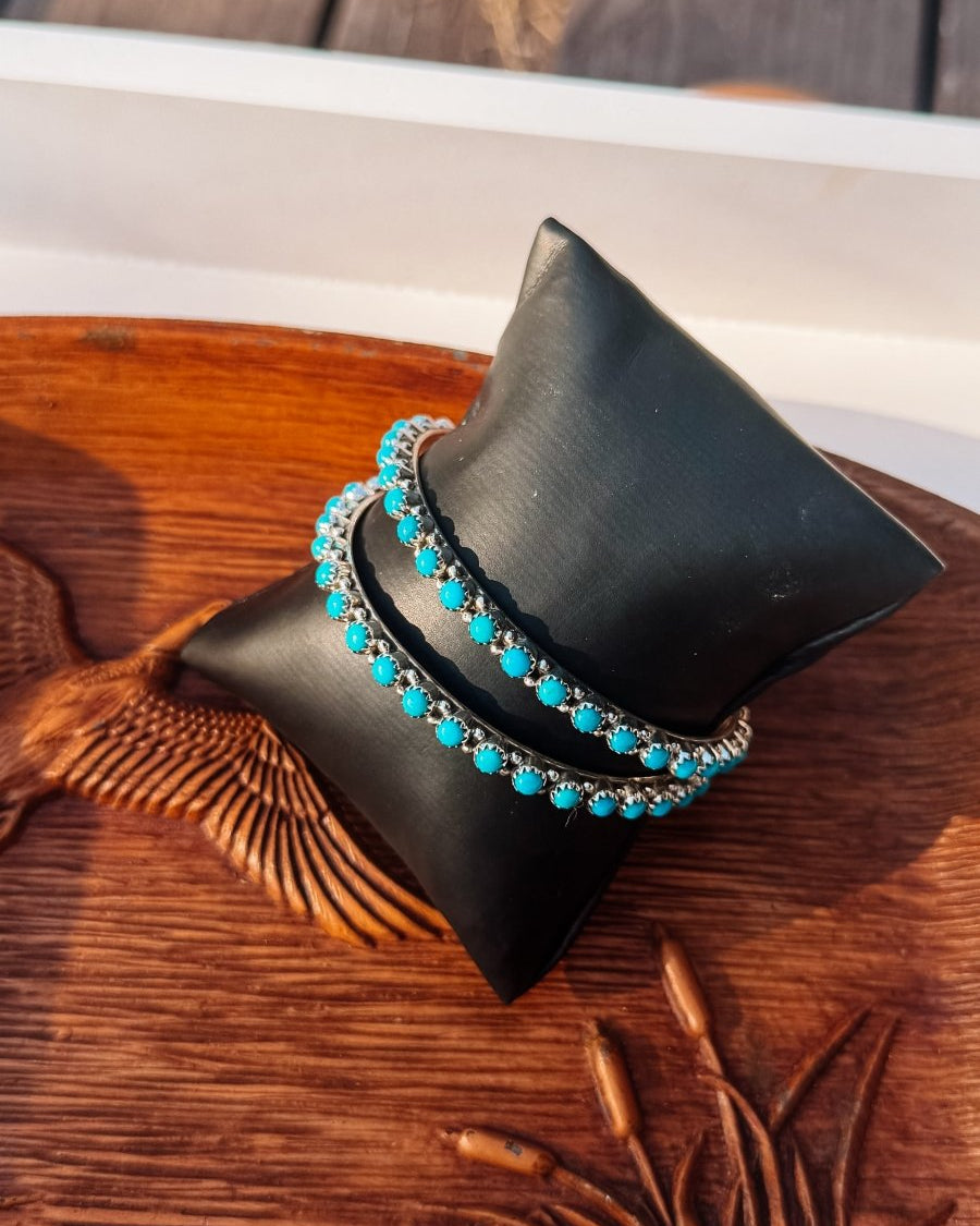 Junction Turquoise Bangle Bracelet - Horseshoe J & Co.