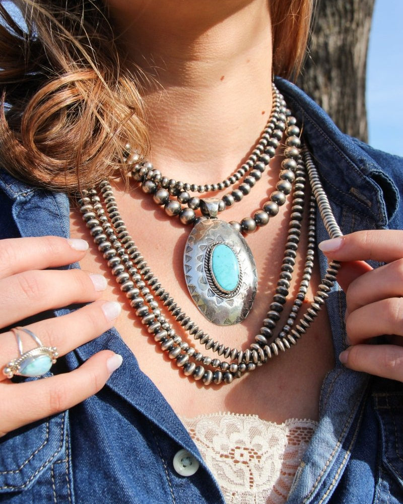 Kayenta 3 Strand Pearl Necklace - Horseshoe J & Co.