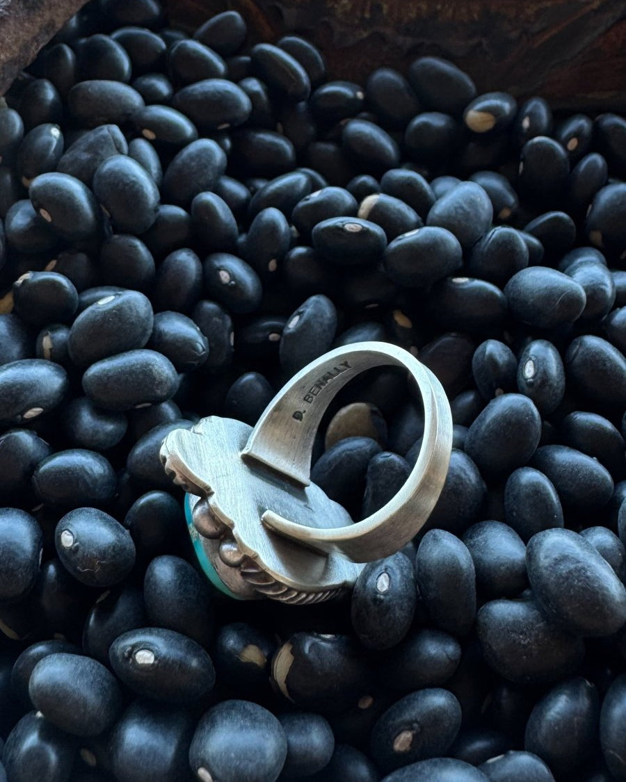 King of the Mountain Turquoise Ring - Horseshoe J & Co.