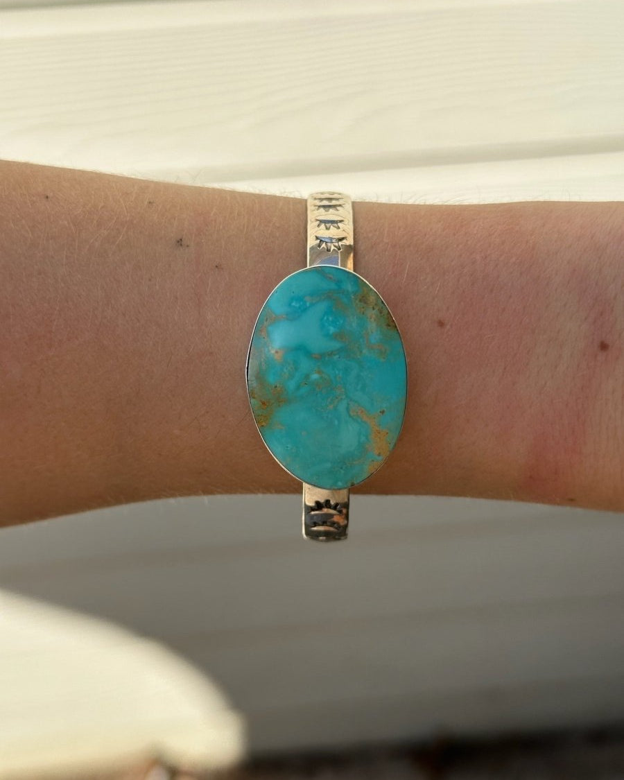 Kingwood Turquoise Cuff Bracelet - Horseshoe J & Co.