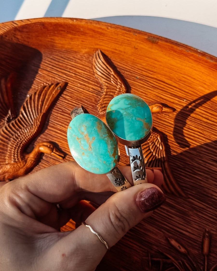 Kingwood Turquoise Cuff Bracelet - Horseshoe J & Co.