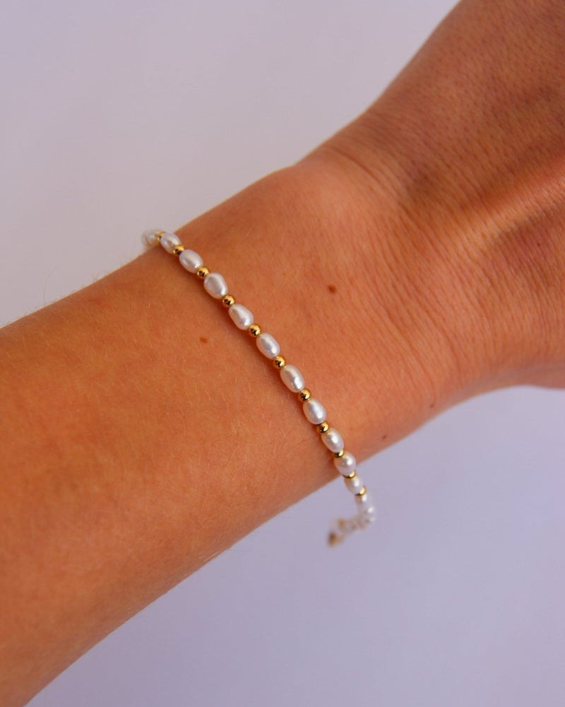 Kirby Freshwater Pearl Beaded Bracelet - Horseshoe J & Co.