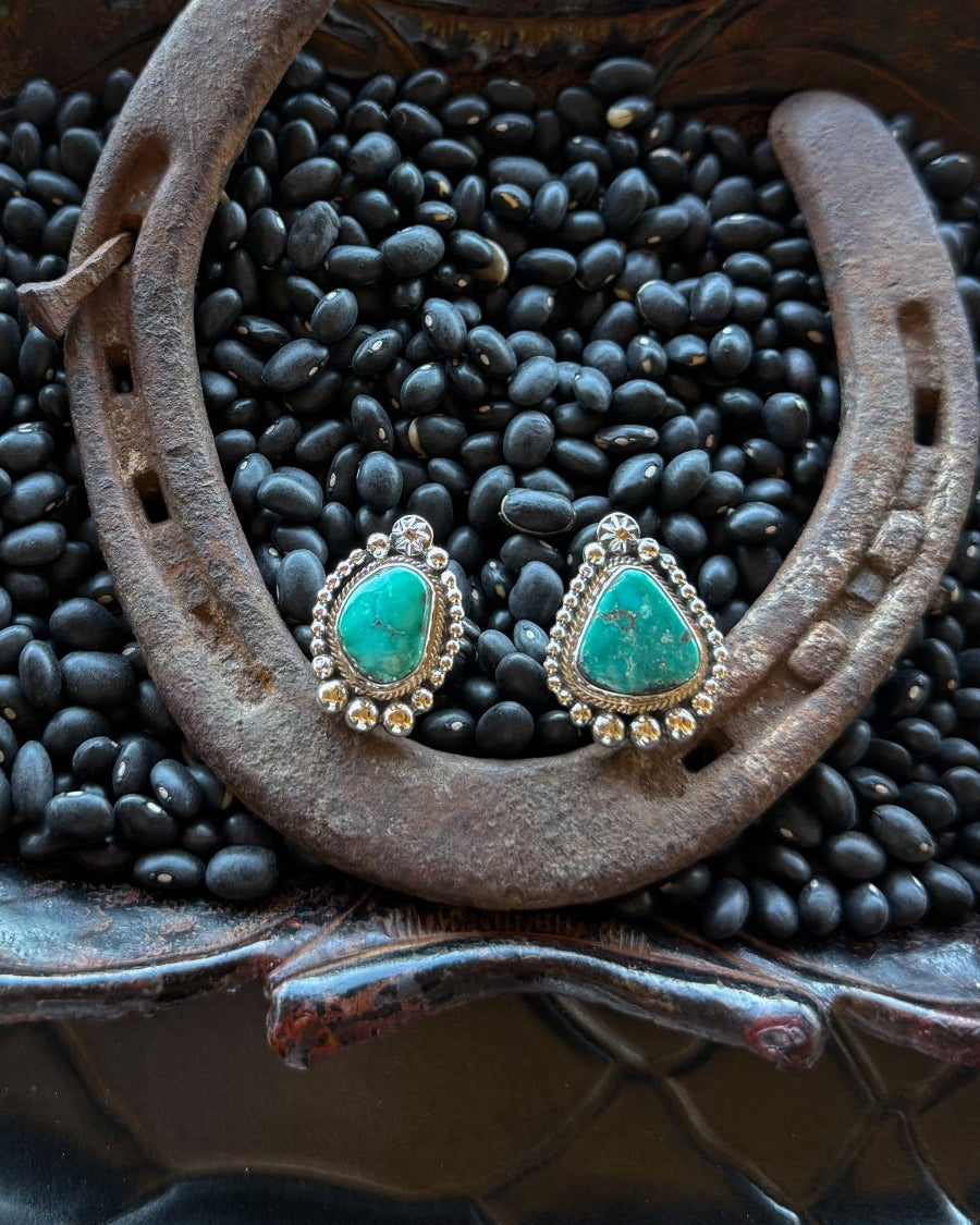 Lead On Adjustable Turquoise Ring - Horseshoe J & Co.