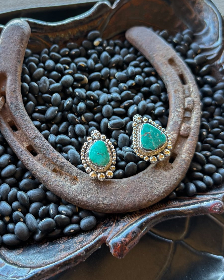 Lead On Adjustable Turquoise Ring - Horseshoe J & Co.