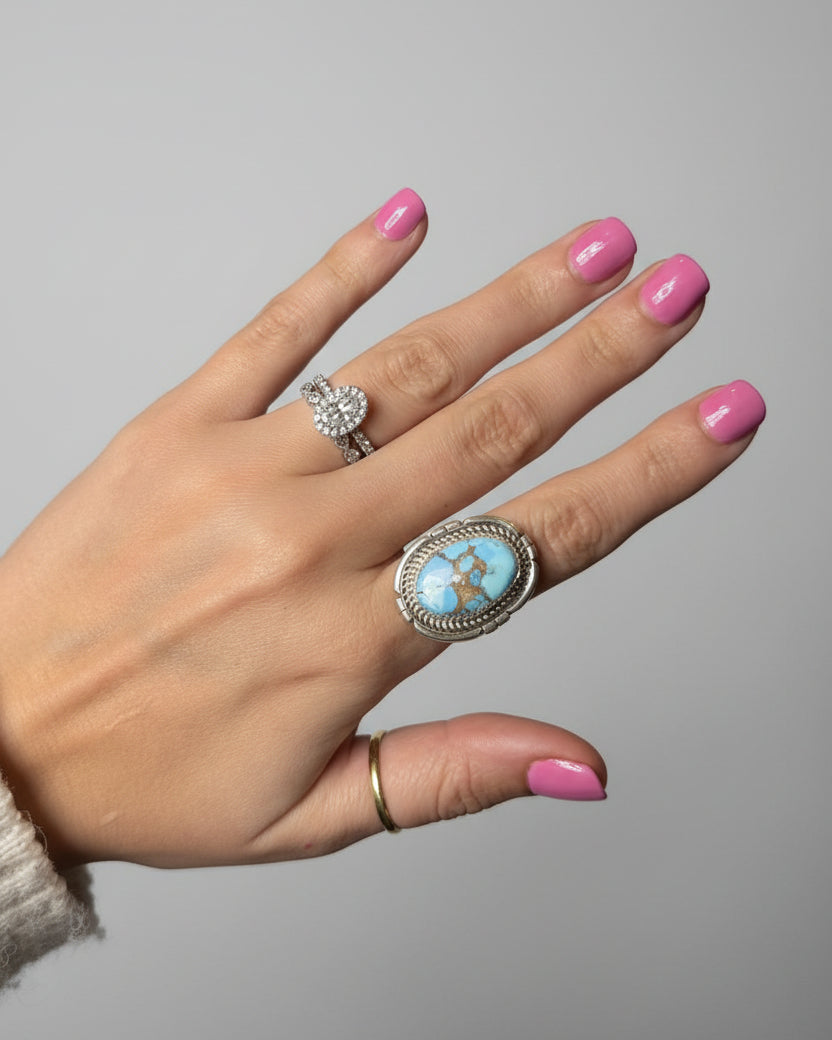 Learnin' The Blues Golden Hills Ring - Horseshoe J & Co.
