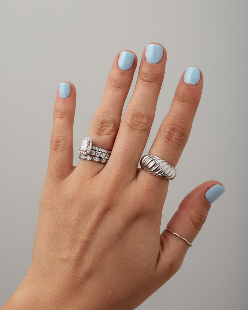 Ledger Large Croissant Ring - Wooten's