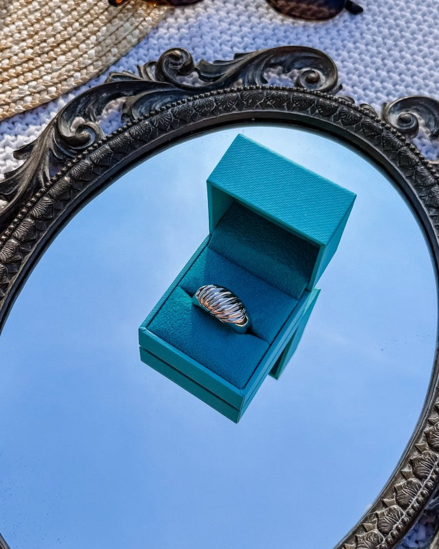 Ledger Large Croissant Ring - Wooten's