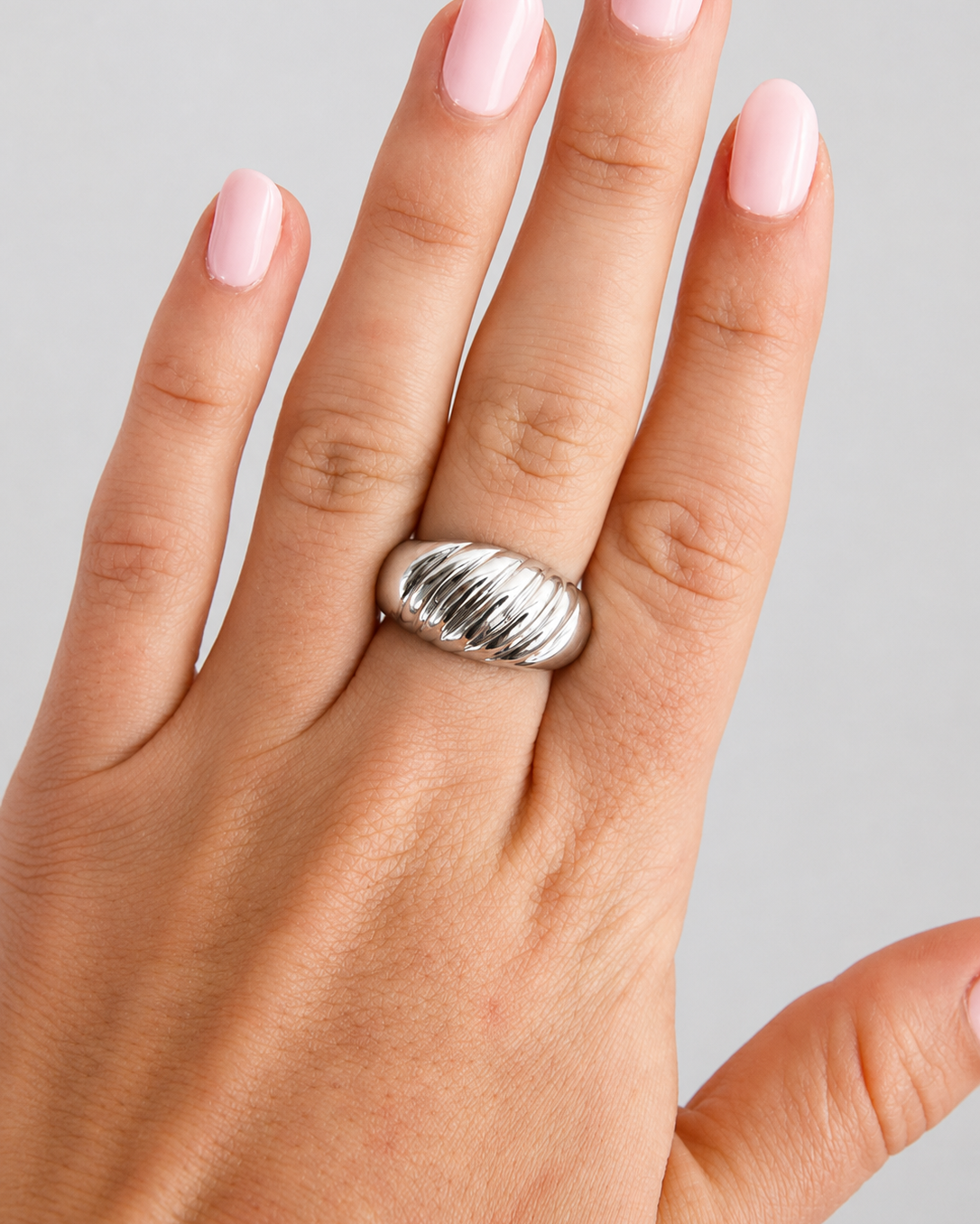Ledger Large Croissant Ring - Wooten's