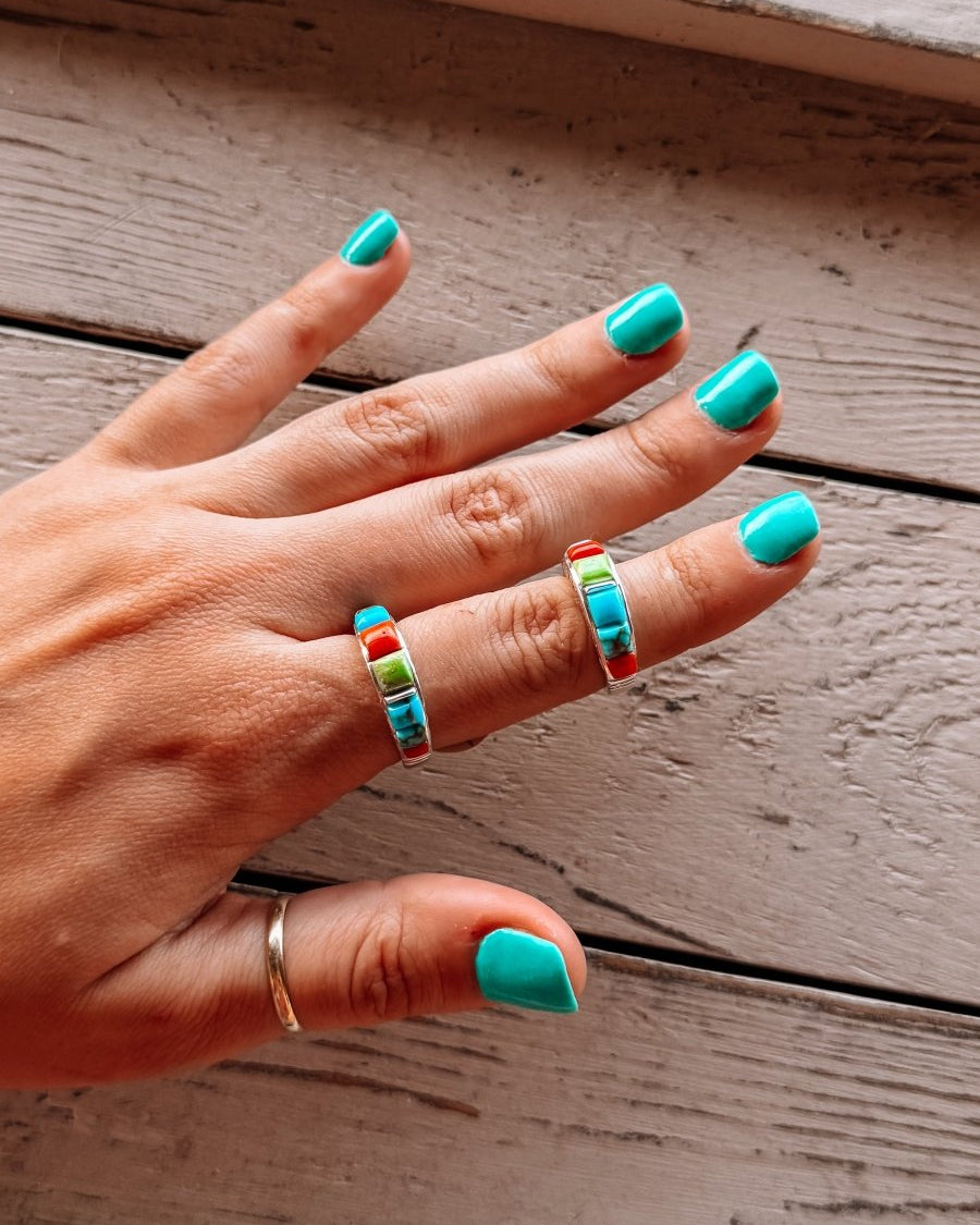 Like A Young Colt Multi - Stone Ring - Horseshoe J & Co.