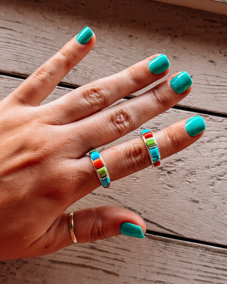 Like A Young Colt Multi - Stone Ring - Horseshoe J & Co.
