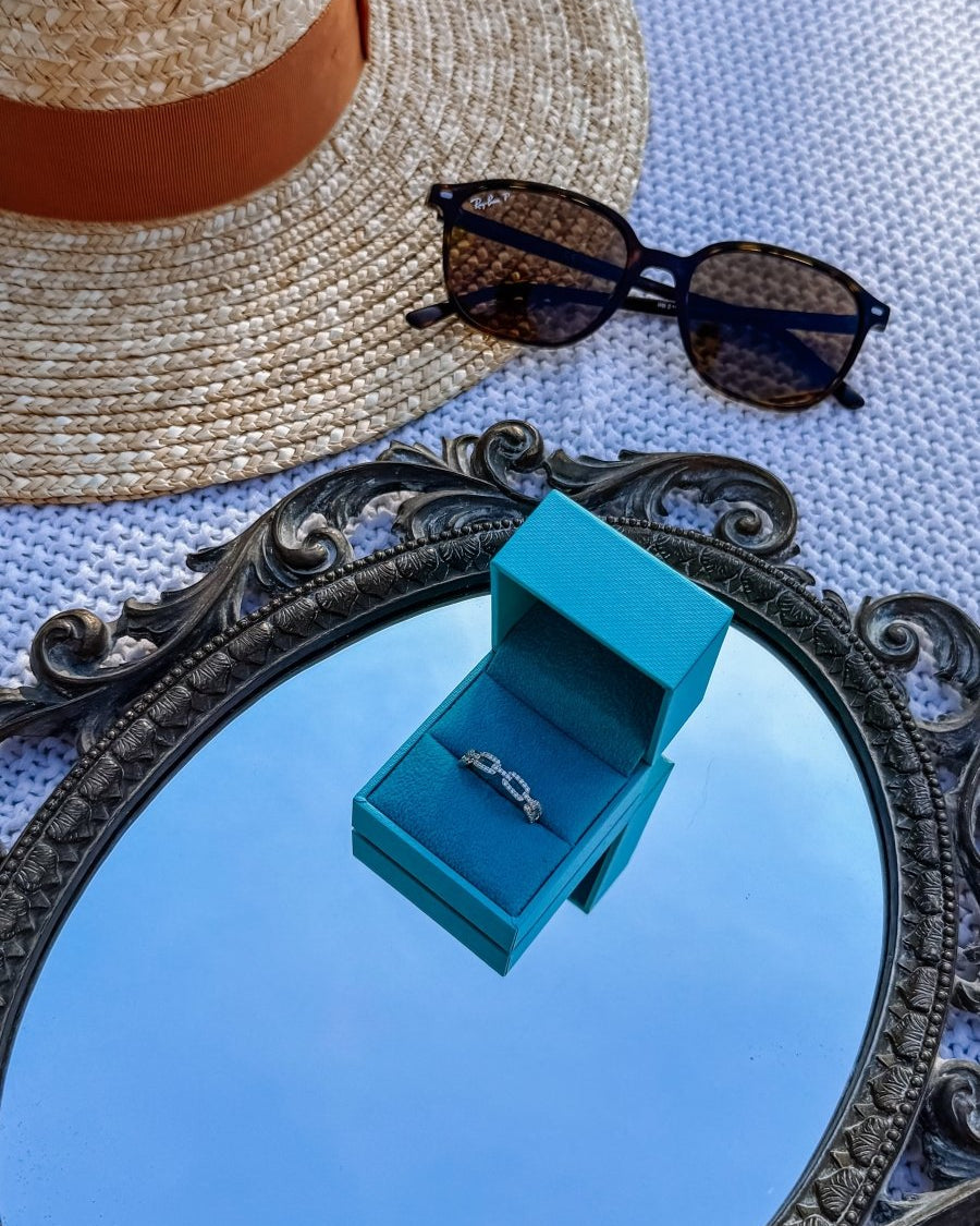 Lincoln Pavé Link Ring - Wooten's