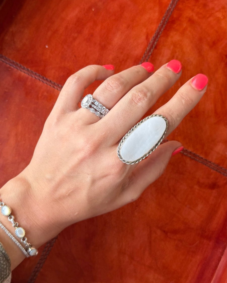 Lingle Mother of Pearl Ring - Horseshoe J & Co.