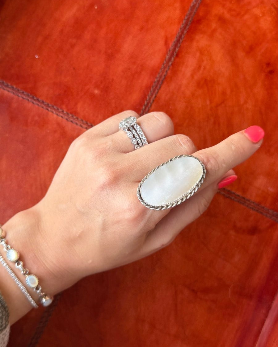 Lingle Mother of Pearl Ring - Horseshoe J & Co.