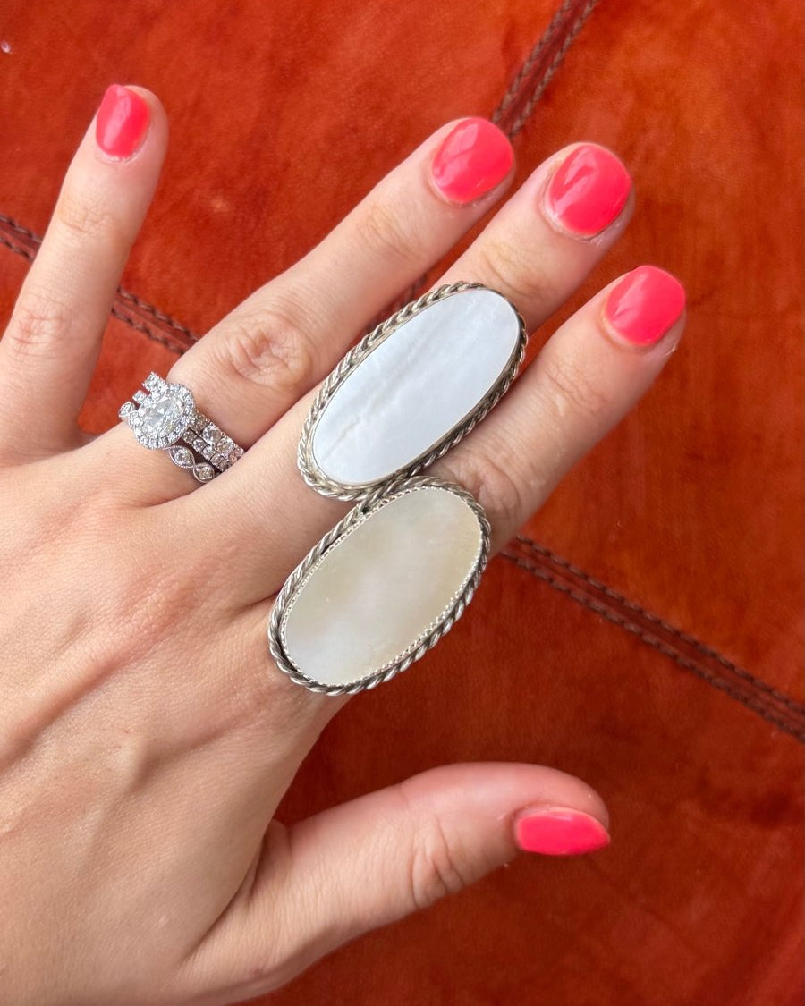 Lingle Mother of Pearl Ring - Horseshoe J & Co.