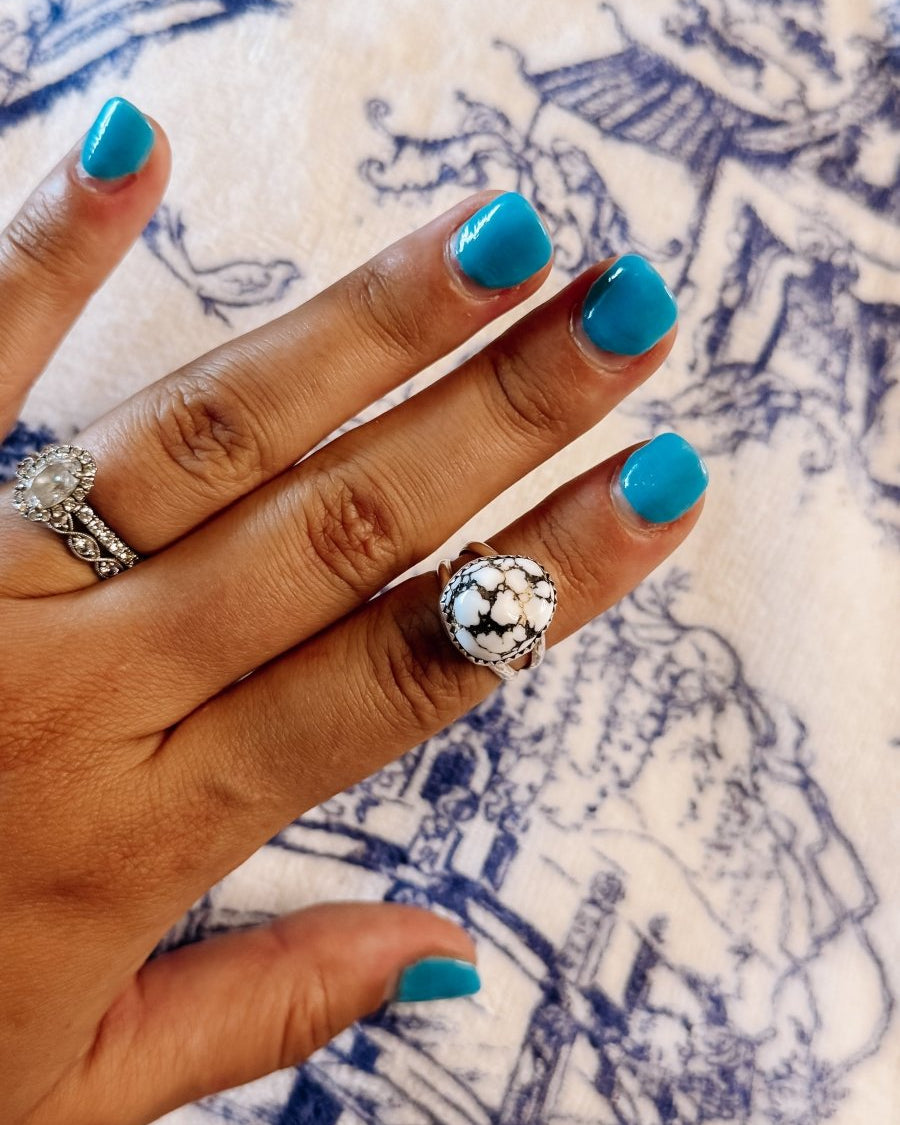 Loraine White Buffalo Ring - ring - Horseshoe J & Co.