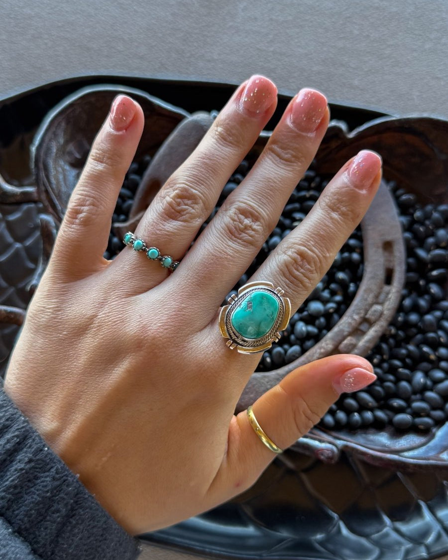 Love Bug Adjustable Turquoise Ring - Horseshoe J & Co.