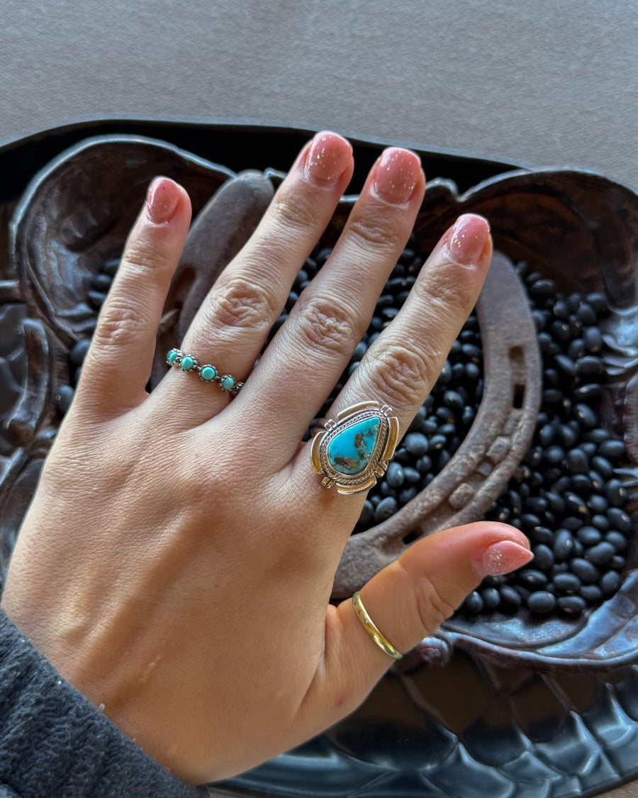 Love Bug Adjustable Turquoise Ring - Horseshoe J & Co.