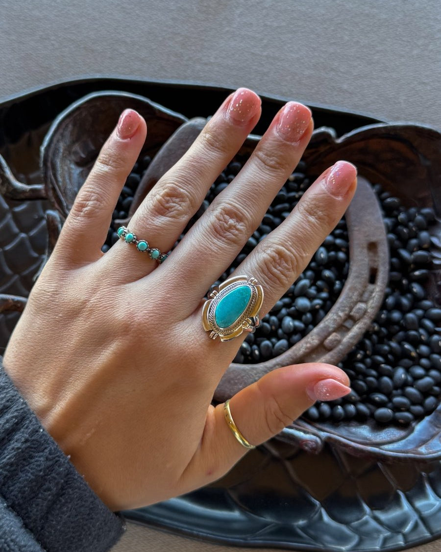 Love Bug Adjustable Turquoise Ring - Horseshoe J & Co.