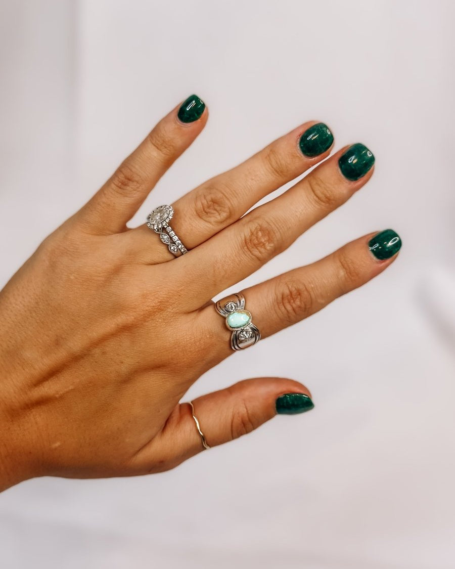 Lovell Dry Creek Turquoise Ring - Horseshoe J & Co.