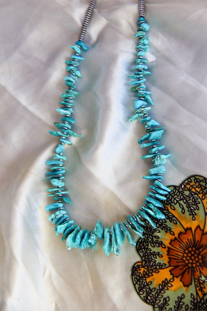 Maricopa Jagged Turquoise Necklace - Horseshoe J & Co.