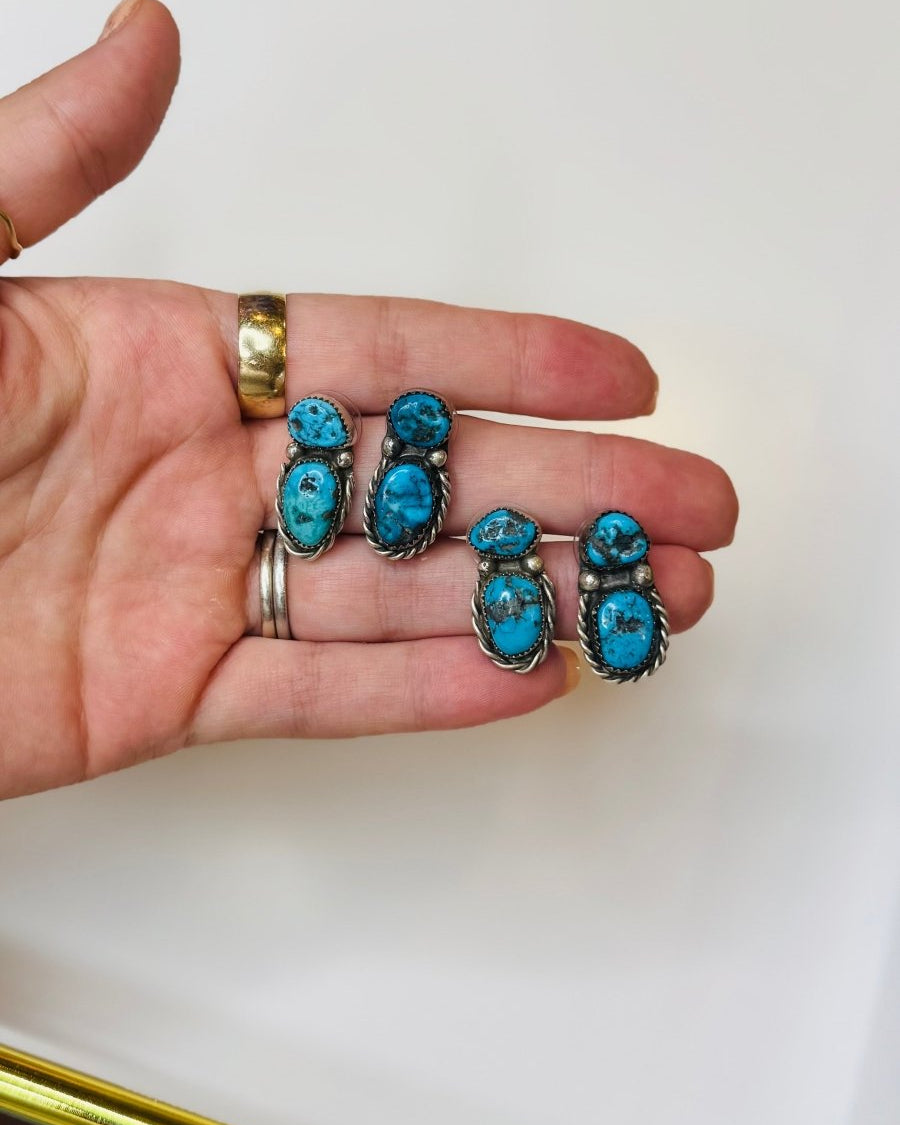 Mcallen 2 Stone Earrings - Horseshoe J & Co.