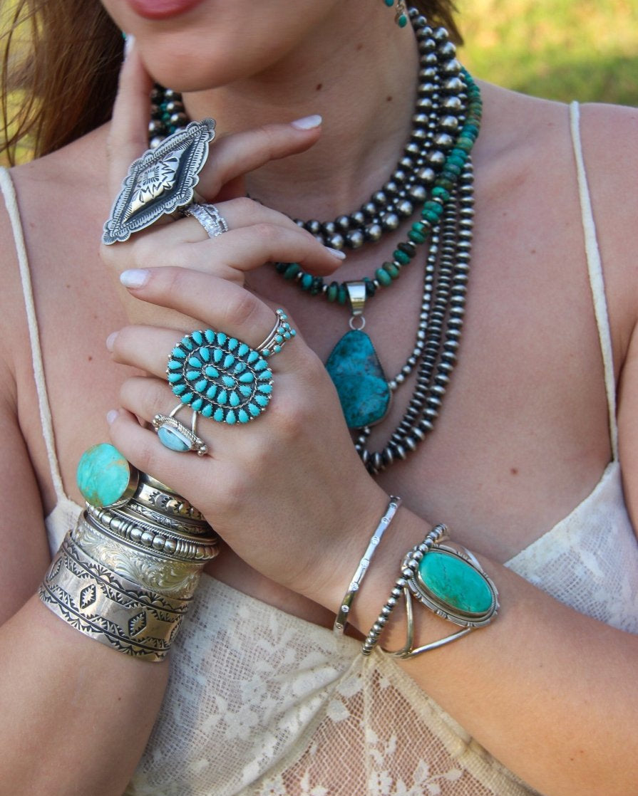 Meadow Turquoise Cluster Ring - Horseshoe J & Co.