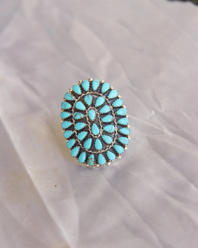 Meadow Turquoise Cluster Ring - Horseshoe J & Co.