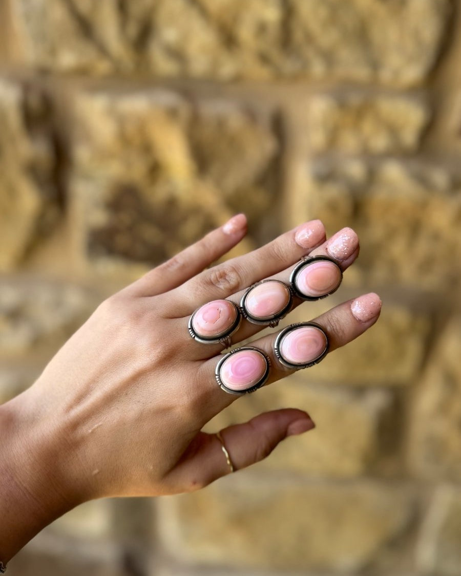 Meridian Pink Conch Ring - Horseshoe J & Co.