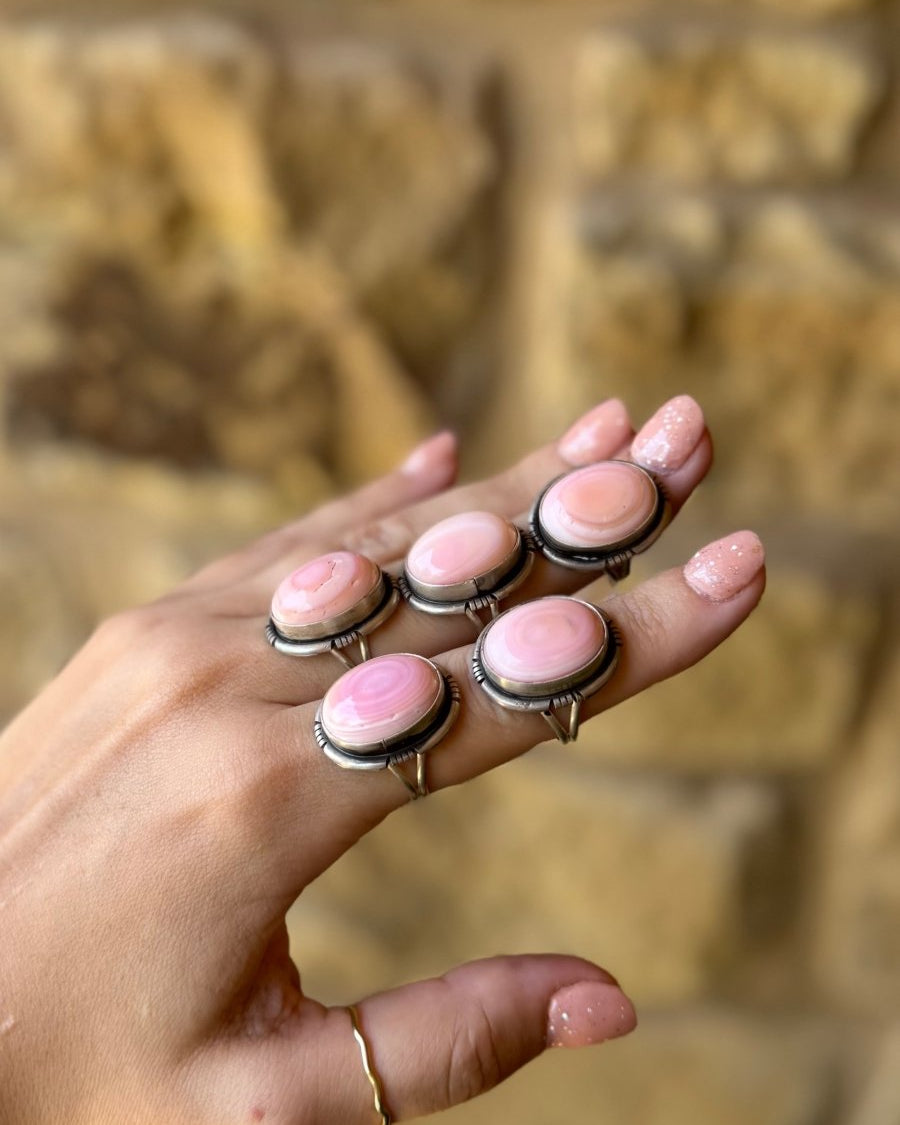 Meridian Pink Conch Ring - Horseshoe J & Co.