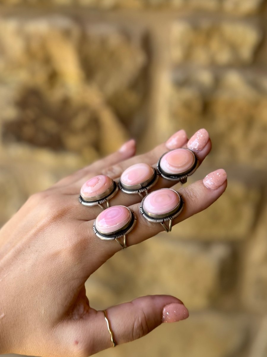 Meridian Pink Conch Ring - Horseshoe J & Co.
