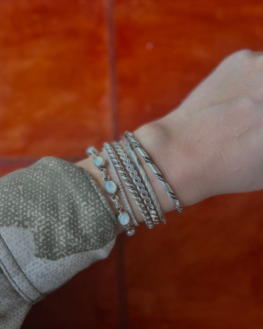 Mesa Silver Triangle Cuff Bracelet - Horseshoe J & Co.